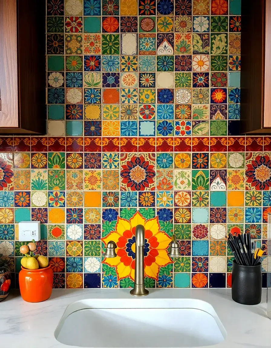 Colorful Tile Backsplash