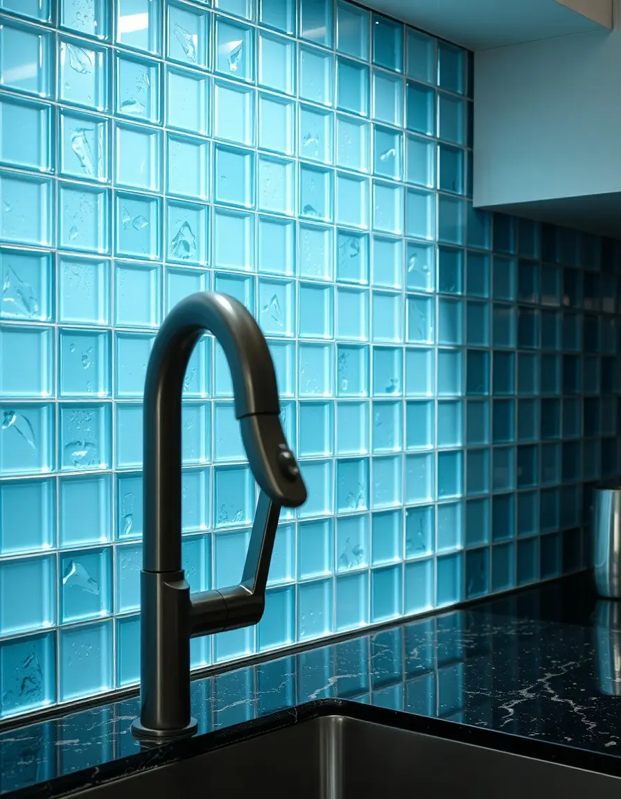 Glass Tile Backsplash Clear