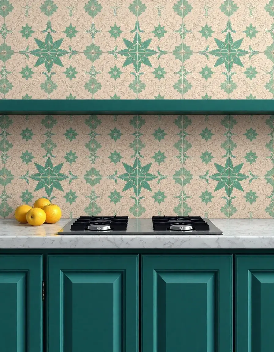 Patterned Encaustic Tile