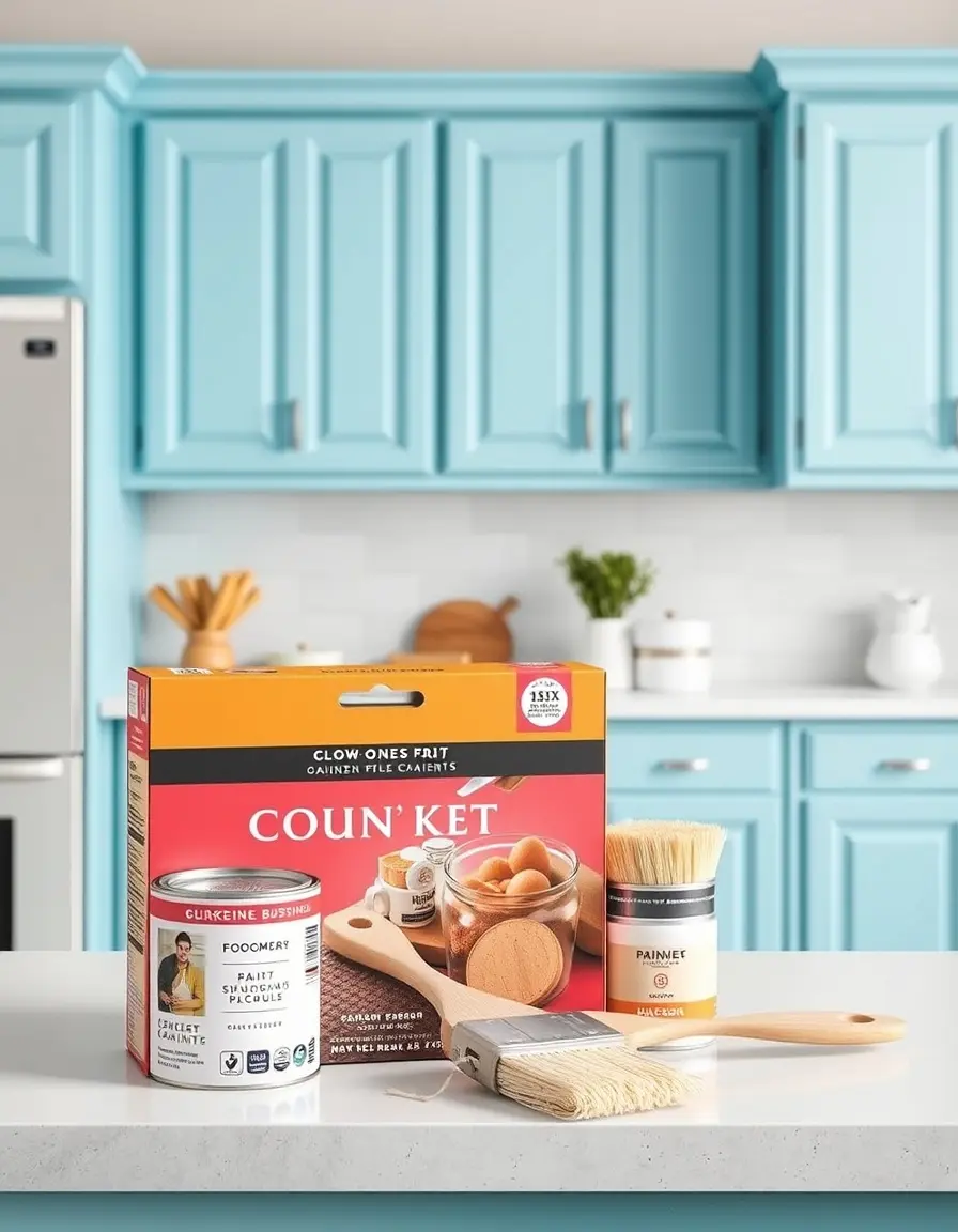 All-in-one paint kit for kitchen cabinets