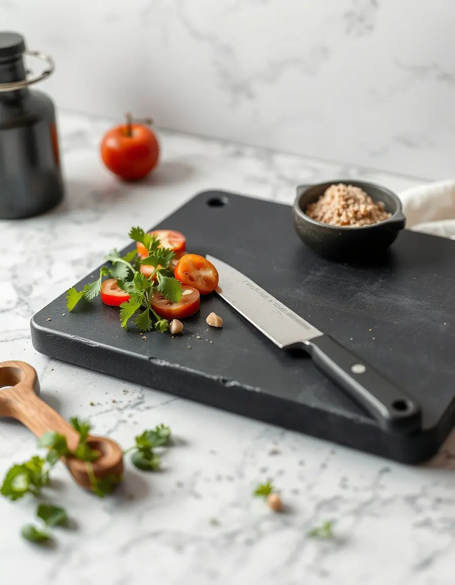 Black charcoal infused cutting board