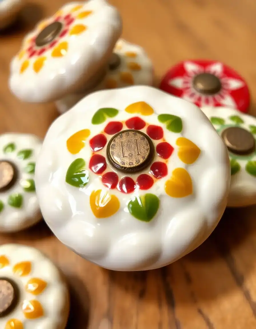Colorful Vintage Ceramic Knob Handles