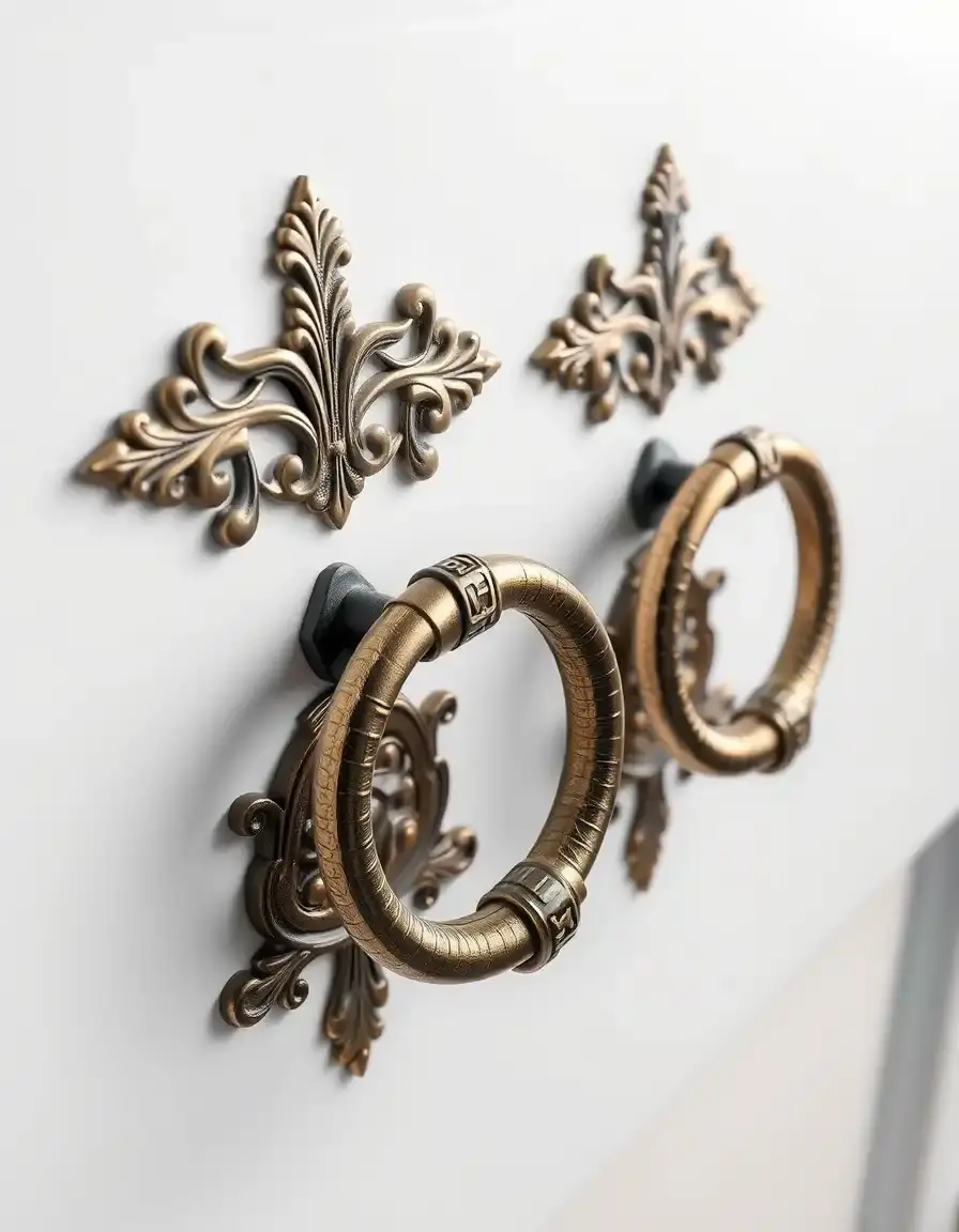 Decorative Ornate Ring Pull Handles
