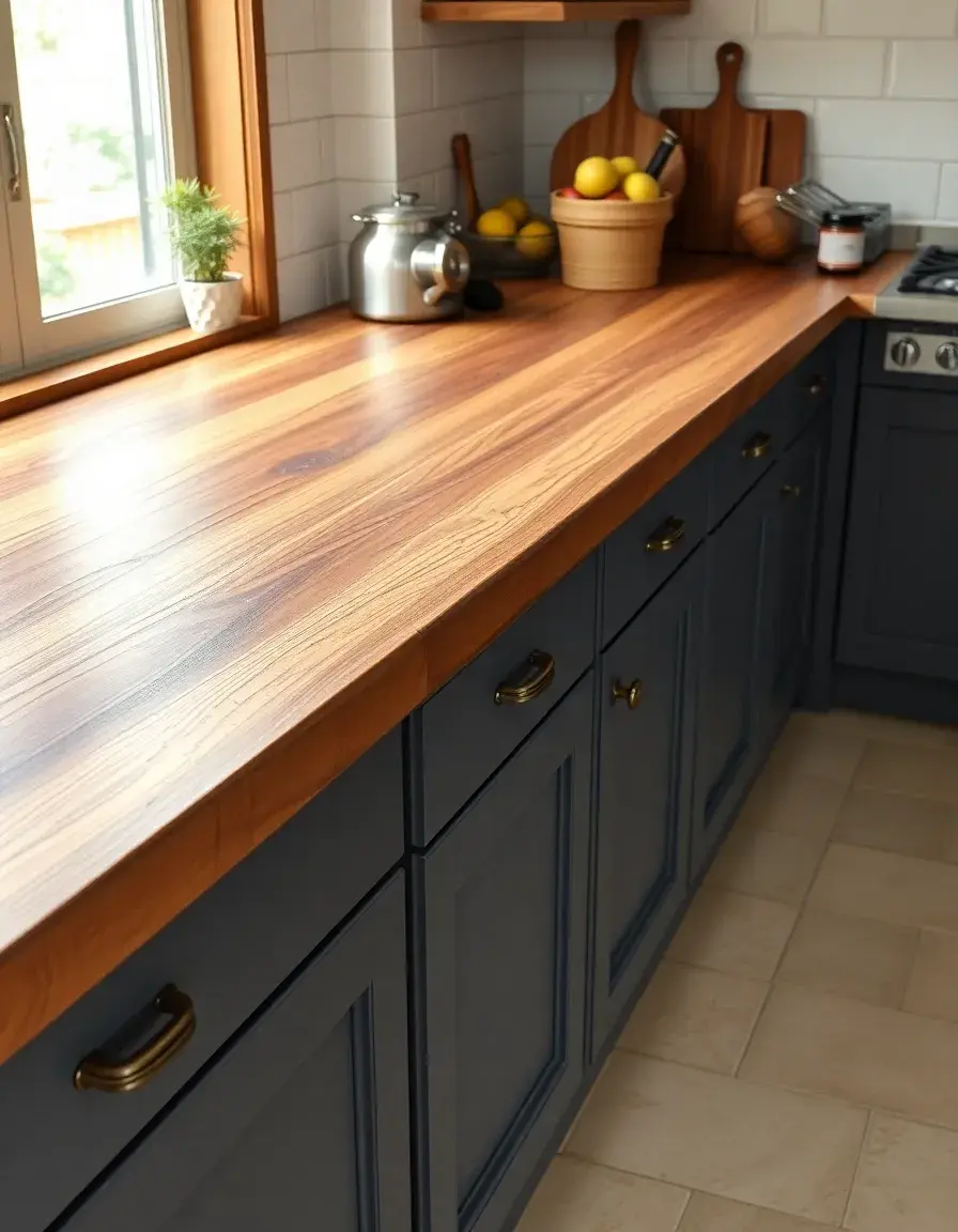 Wooden Kitchen Counter Block - Oiled Butcher Block