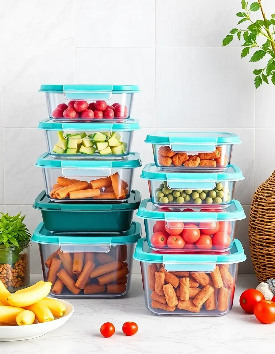Plastic Food Storage Set in various sizes