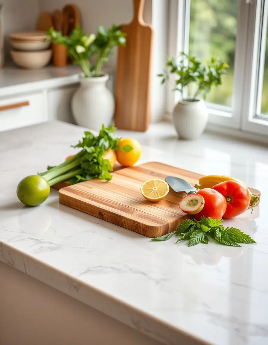 Bamboo Cutting Board Set for Home with juice grooves