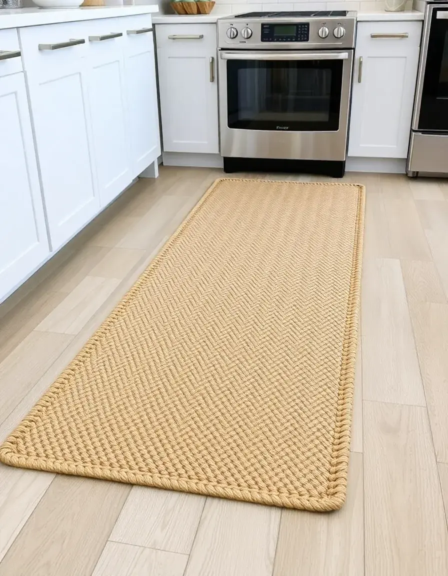 Natural Braided Jute Kitchen Runner