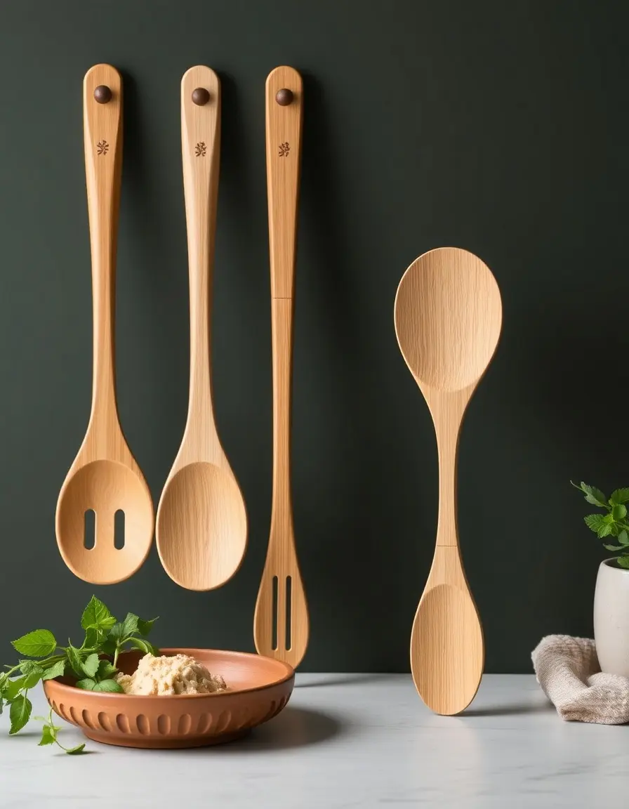 6-piece Eco-Friendly Bamboo Utensil Set