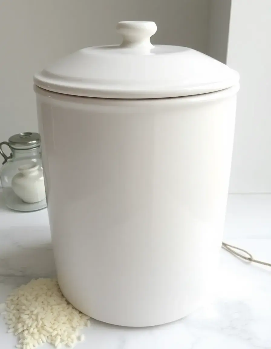 Ceramic Rice Storage Jar