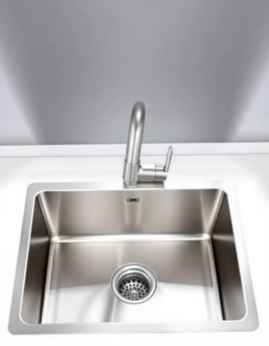 Single bowl undermount stainless steel kitchen sink with brushed finish