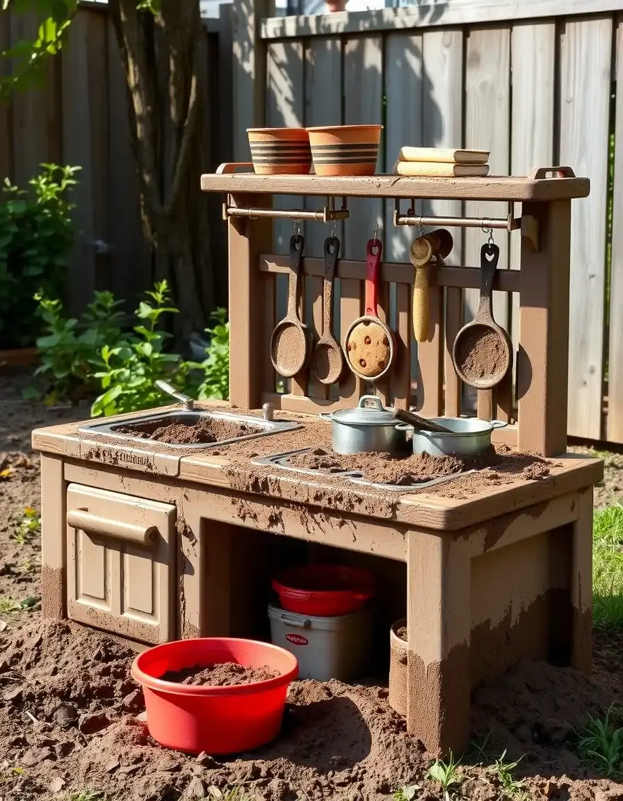 Outdoor Mud Kitchen with Accessories plastic version