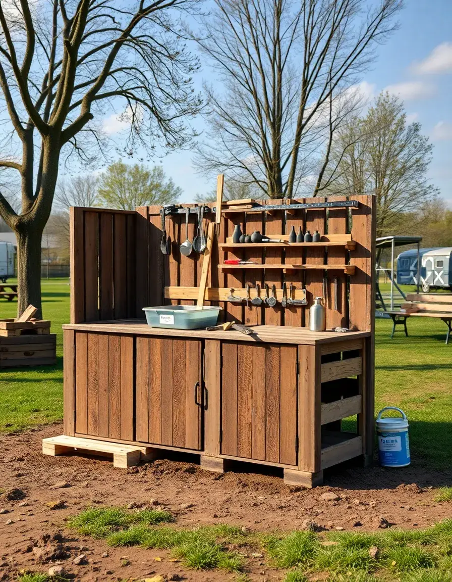 DIY Mud Kitchen Kit with pallets