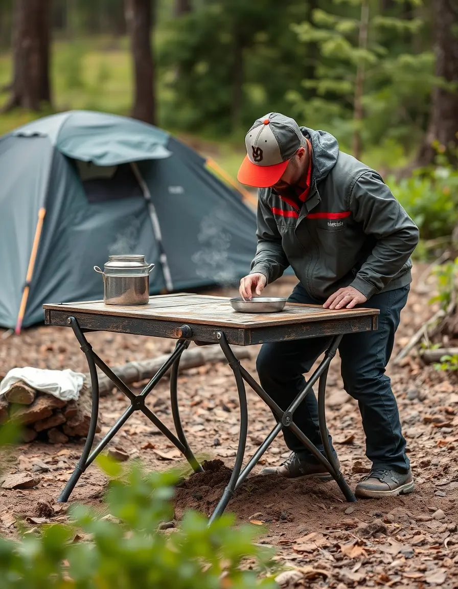 Portable Mud Kitchen Table for camping
