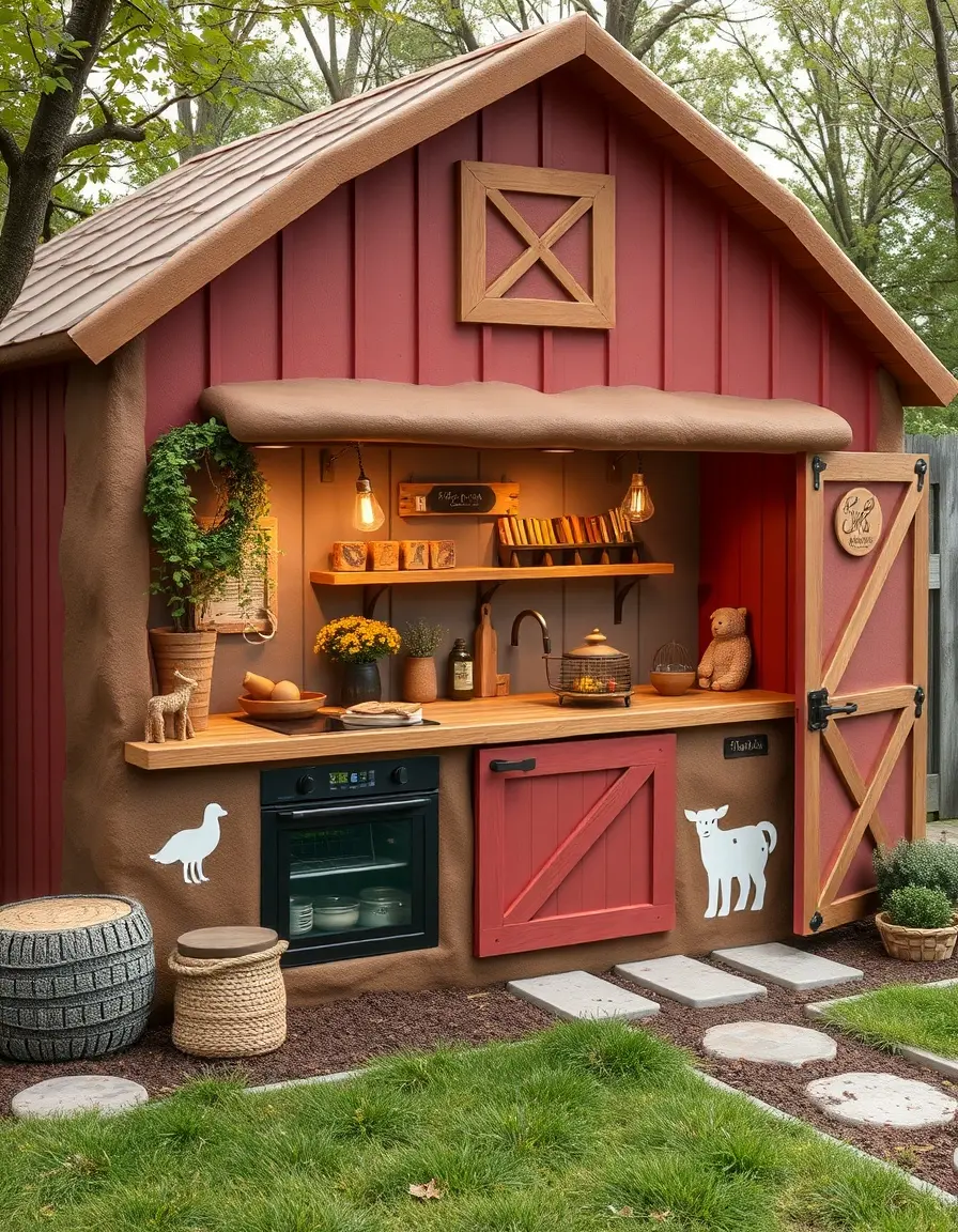 Themed Mud Kitchen Farm Style