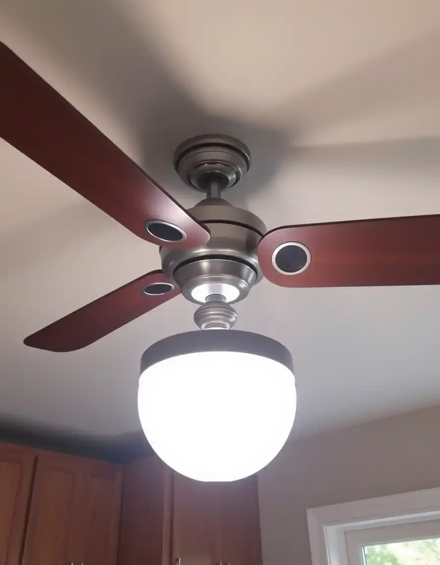 Fan with Kitchen Ceiling Light