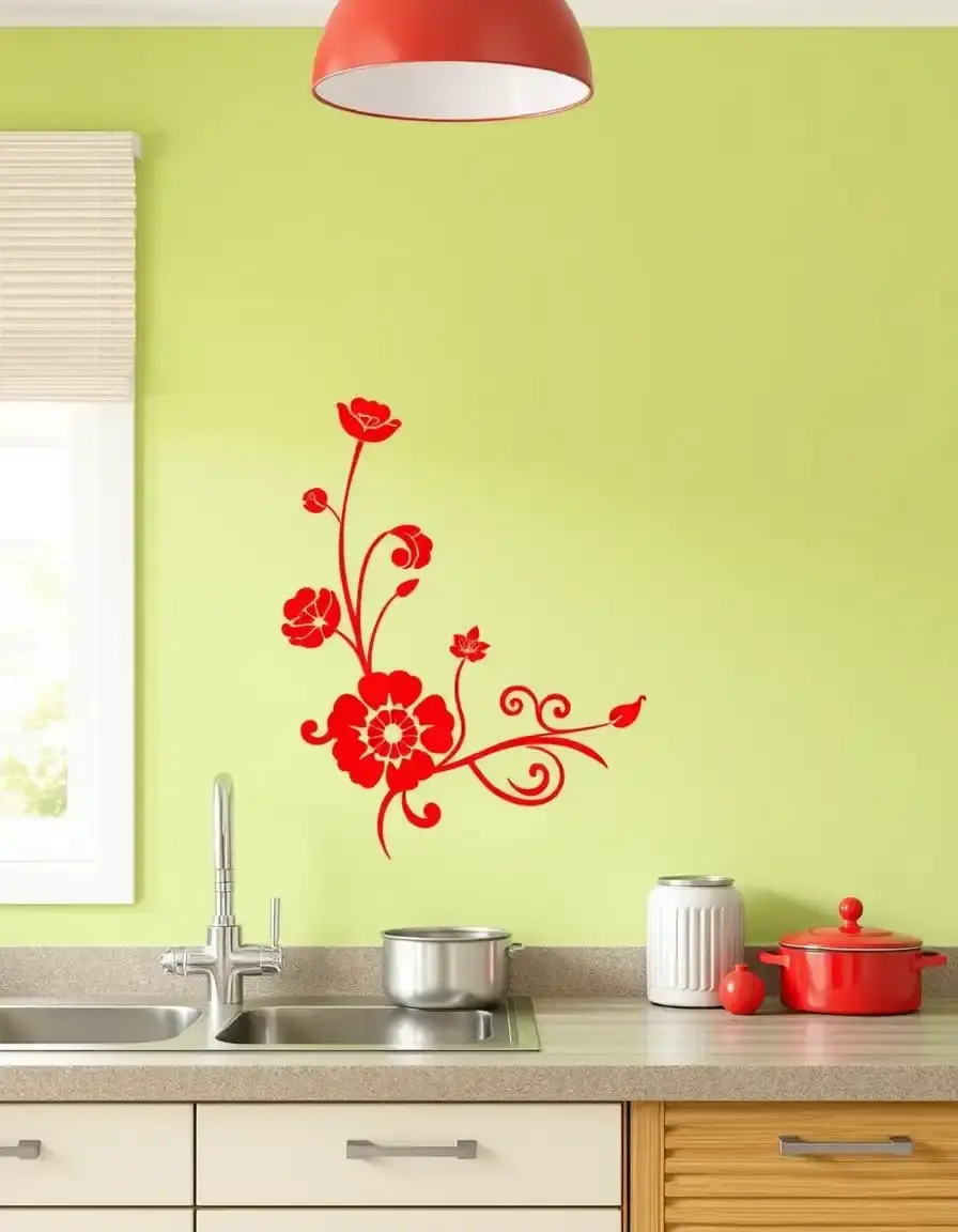 Bold Kitchen Accent Wall Sticker