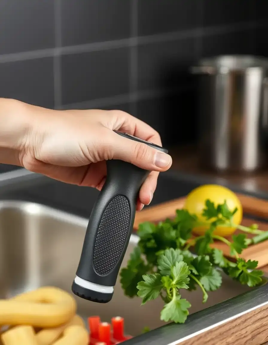 Durable plastic ergonomic kitchen handle