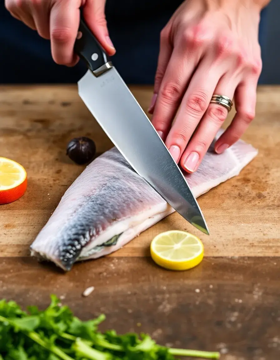 Thin Fillet Kitchen Knife