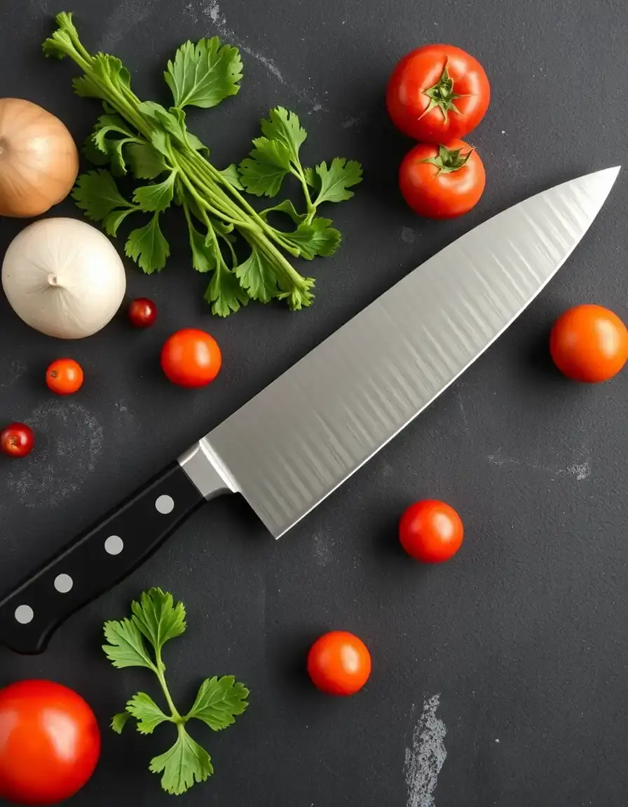 Wide Vegetable Kitchen Knife