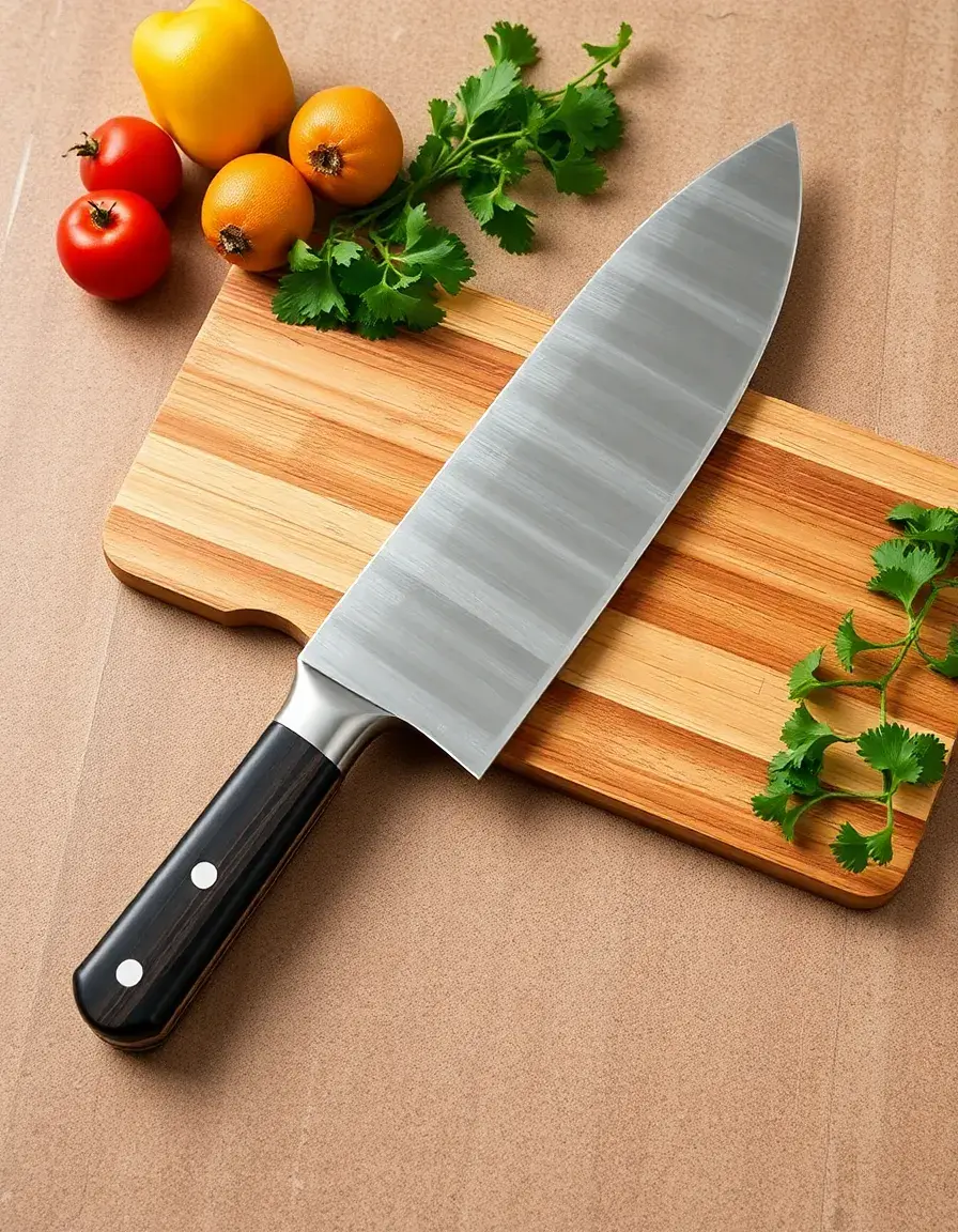 High carbon kitchen knife rust resistant