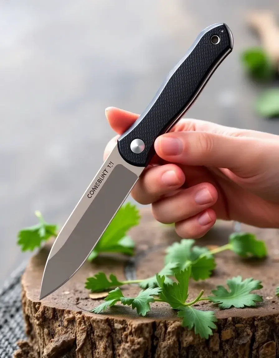 Folding kitchen knife