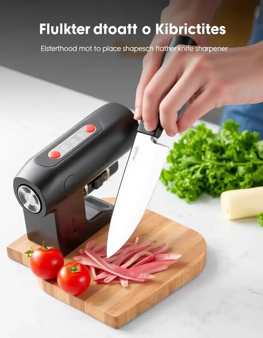 Automatic electric kitchen knife sharpener
