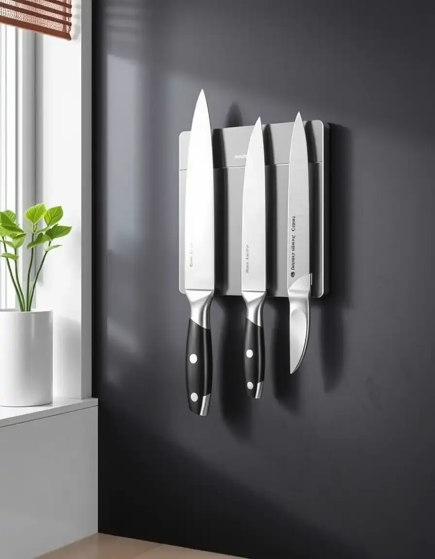 Magnetic knife holder