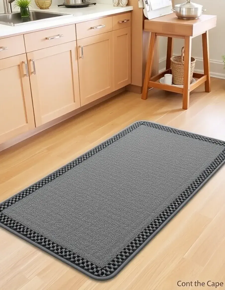 Anti-Fatigue Kitchen Rug Mat Gray