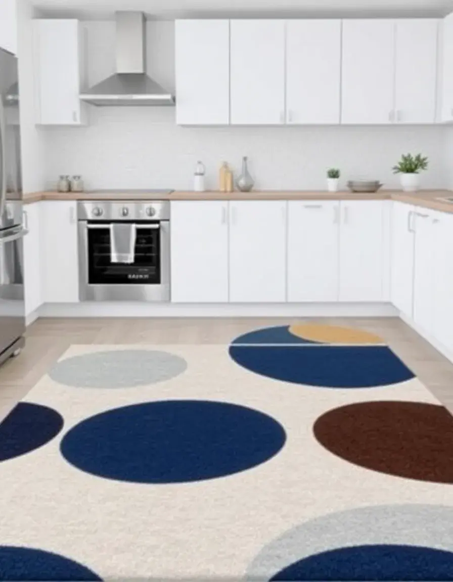 Modern Geometric Kitchen Rug