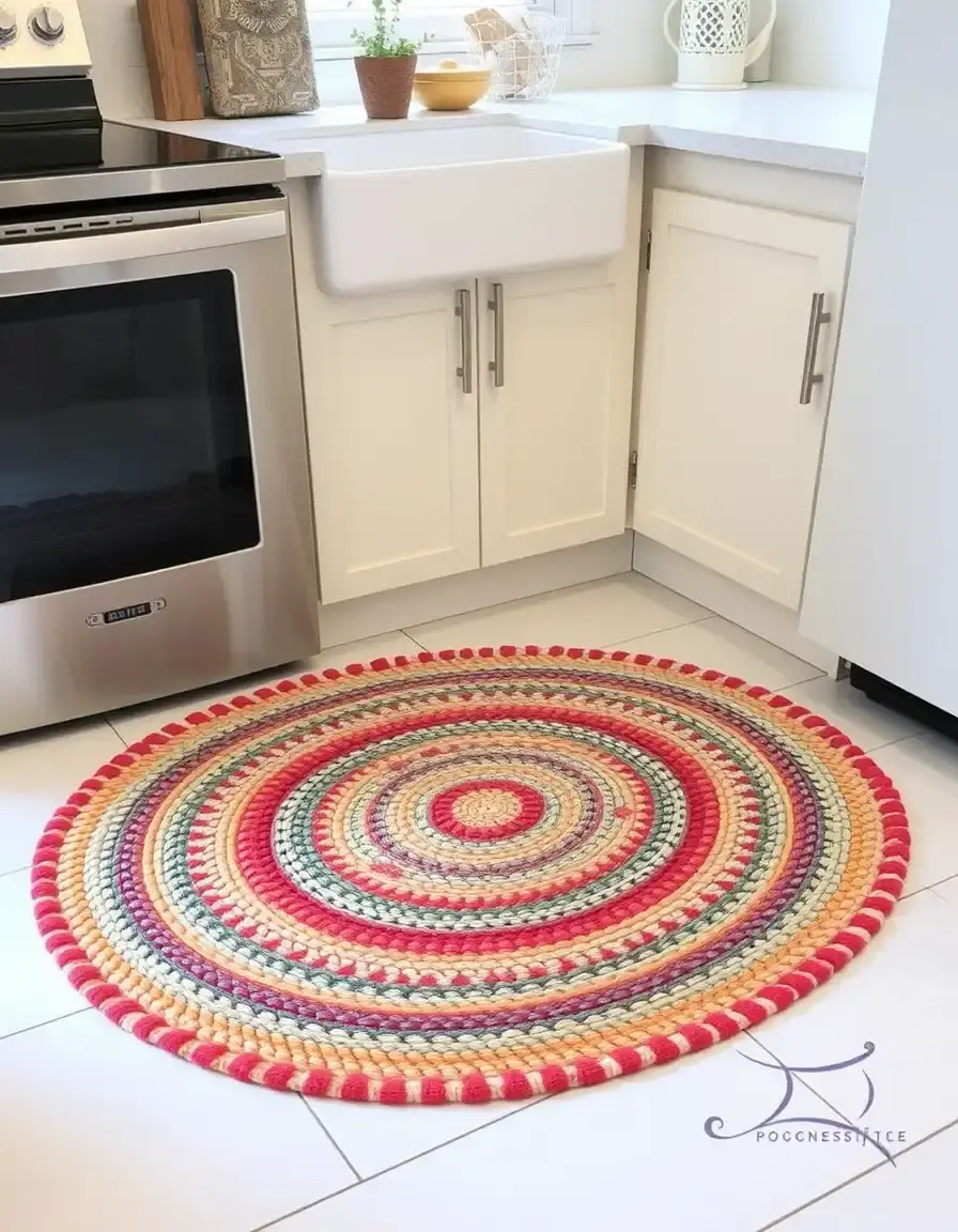 Hand-Braided Oval Kitchen Rug