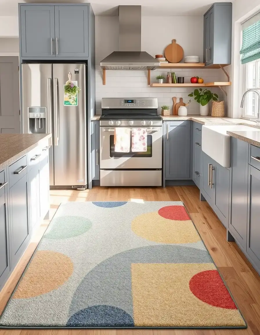 Stain-resistant Synthetic Kitchen Rug
