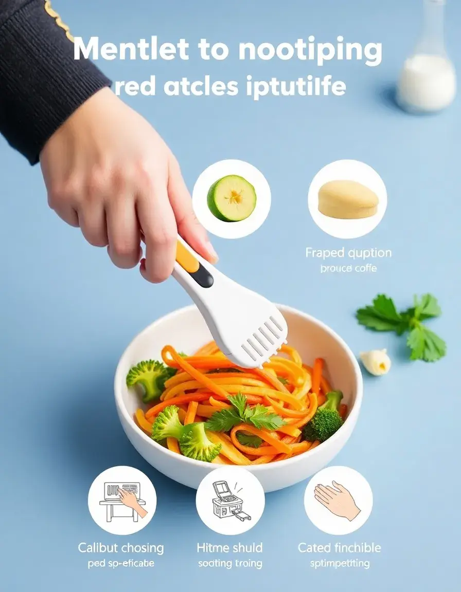 Multifunctional Kitchen Utensil Gadget on a prep station