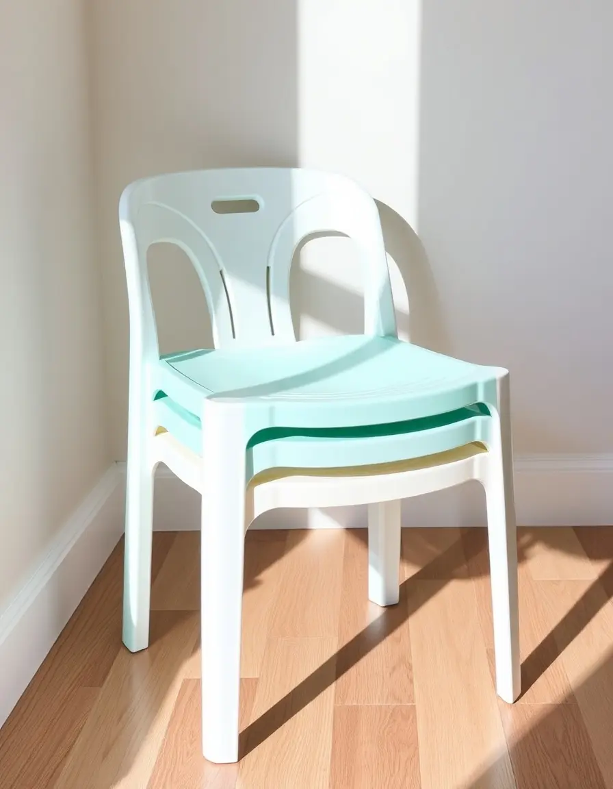 Plastic Stackable Kitchen Chair