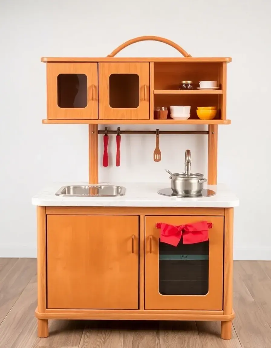 Foldable Play Kitchen Portable carry case