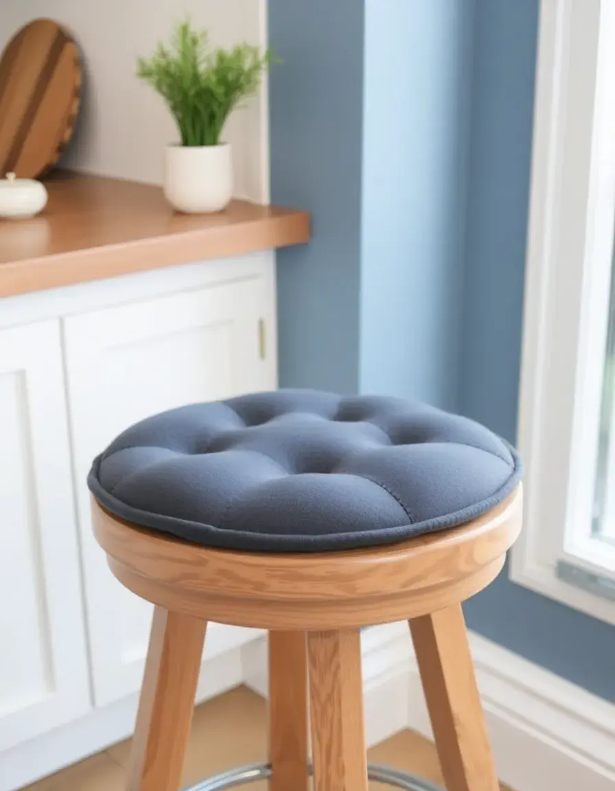 Upholstered Kitchen Stool Cushion
