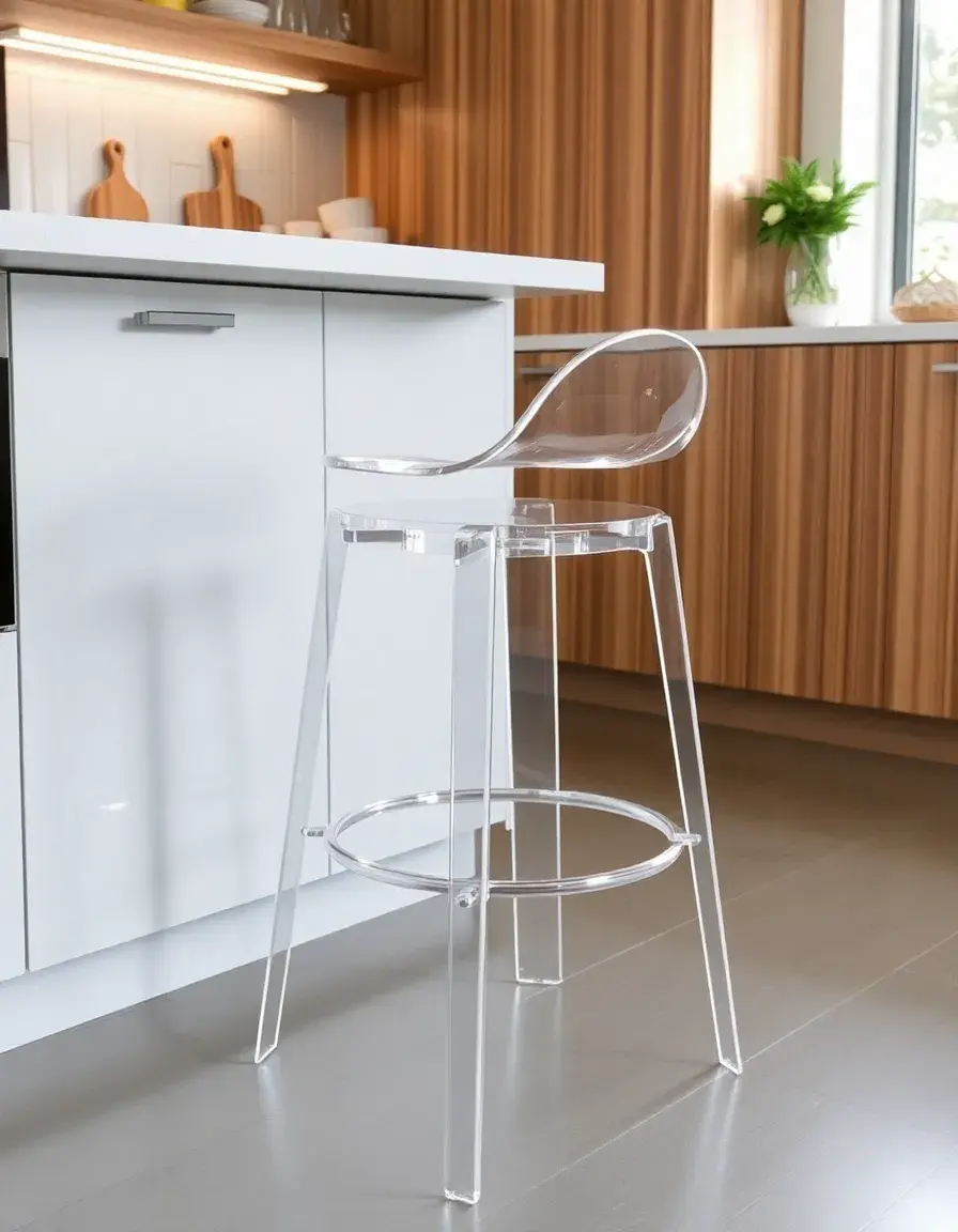 Acrylic Kitchen Stool Modern