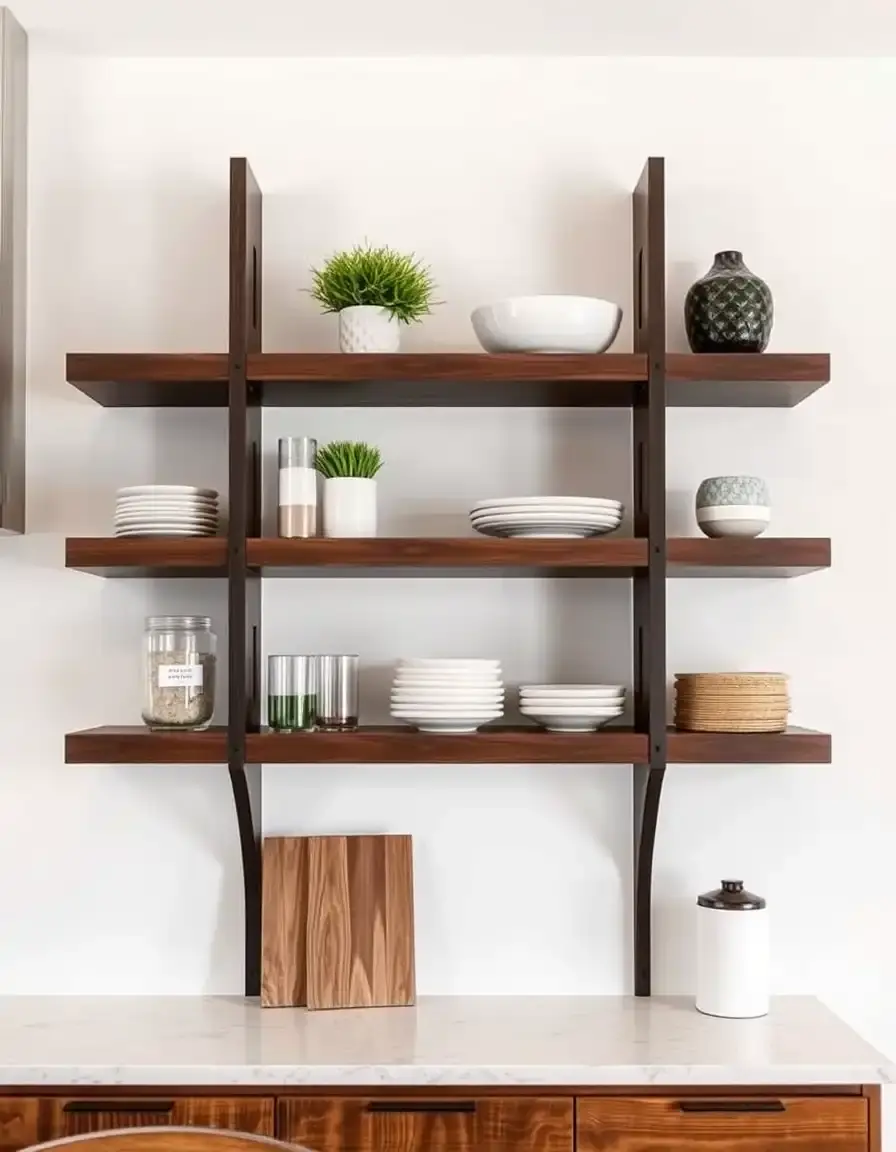 Floating Kitchen Cabinet Design Shelf