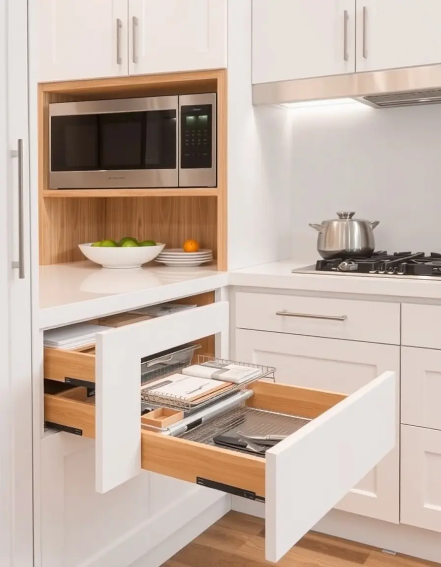 Pull-Out Kitchen Cabinet Design Drawer