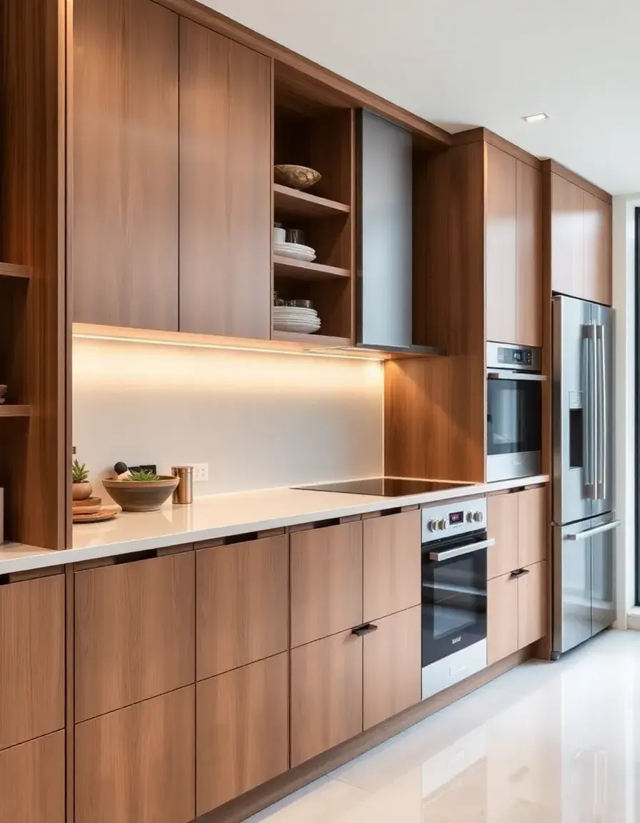 Handleless Kitchen Cabinet Design