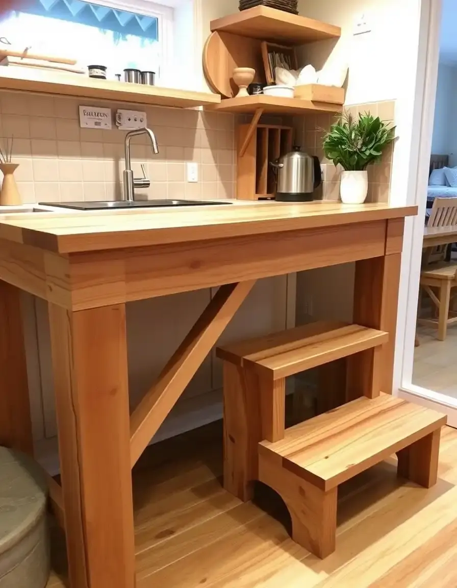 Raised Kitchen Counter Platform