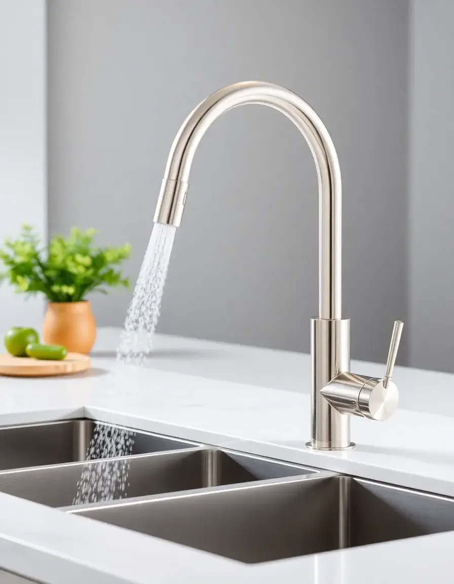 Low Flow Kitchen Faucet with Sprayer