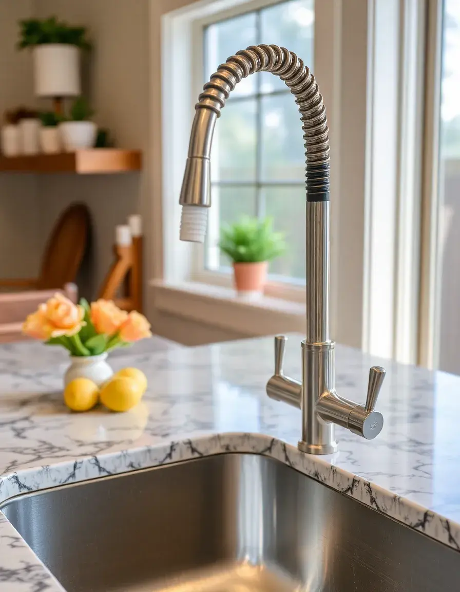 Deck Plate Kitchen Faucet with Sprayer