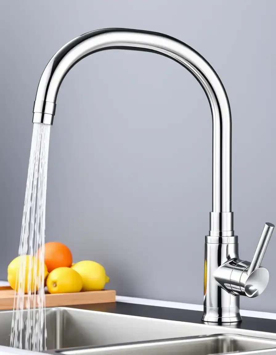 Swivel Spout Kitchen Faucet with Sprayer