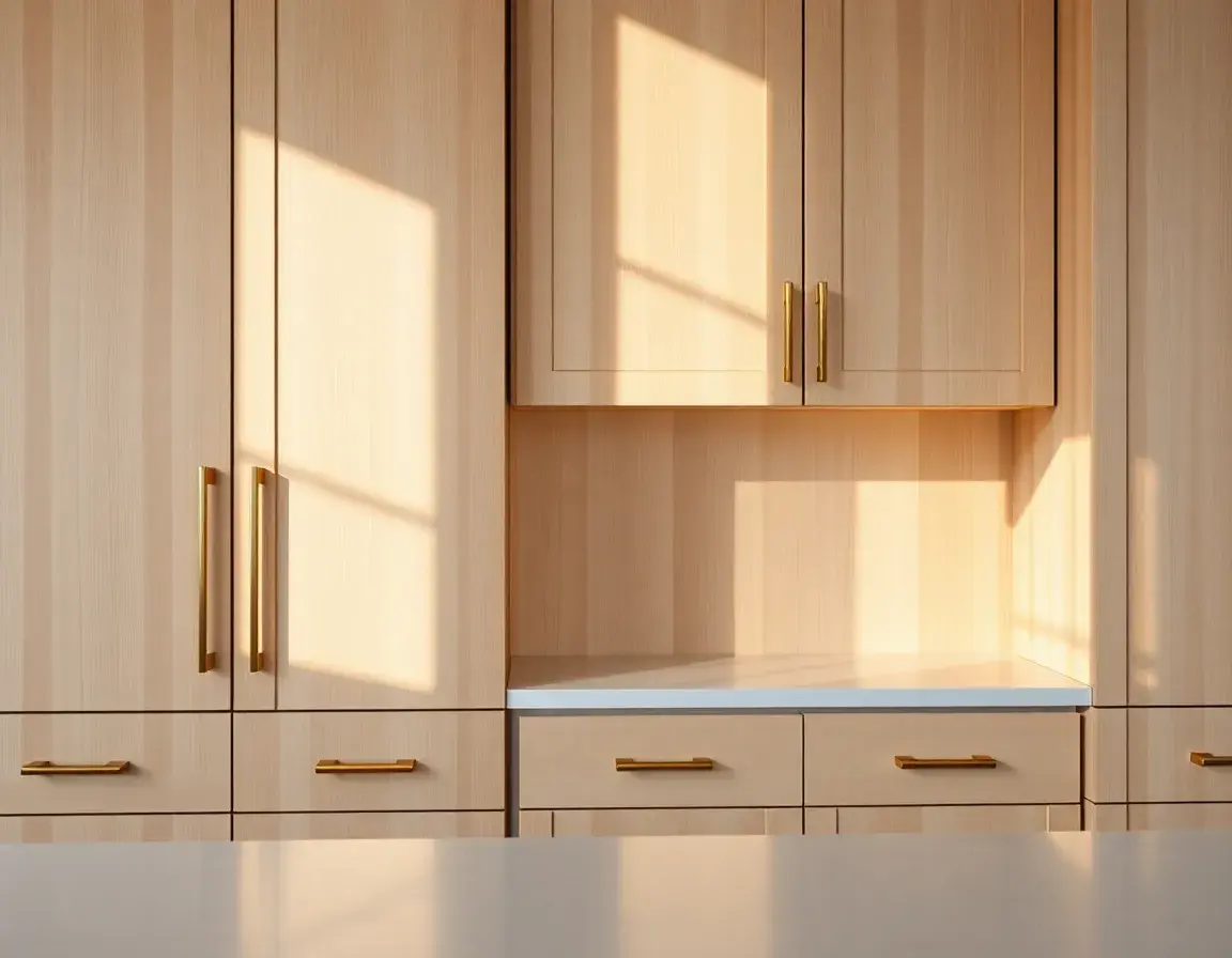 white oak kitchen cabinets