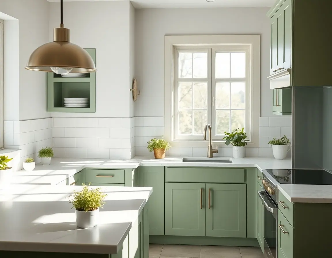 Eco-Friendly Green Kitchen Cabinets Ideas | KitchGear
