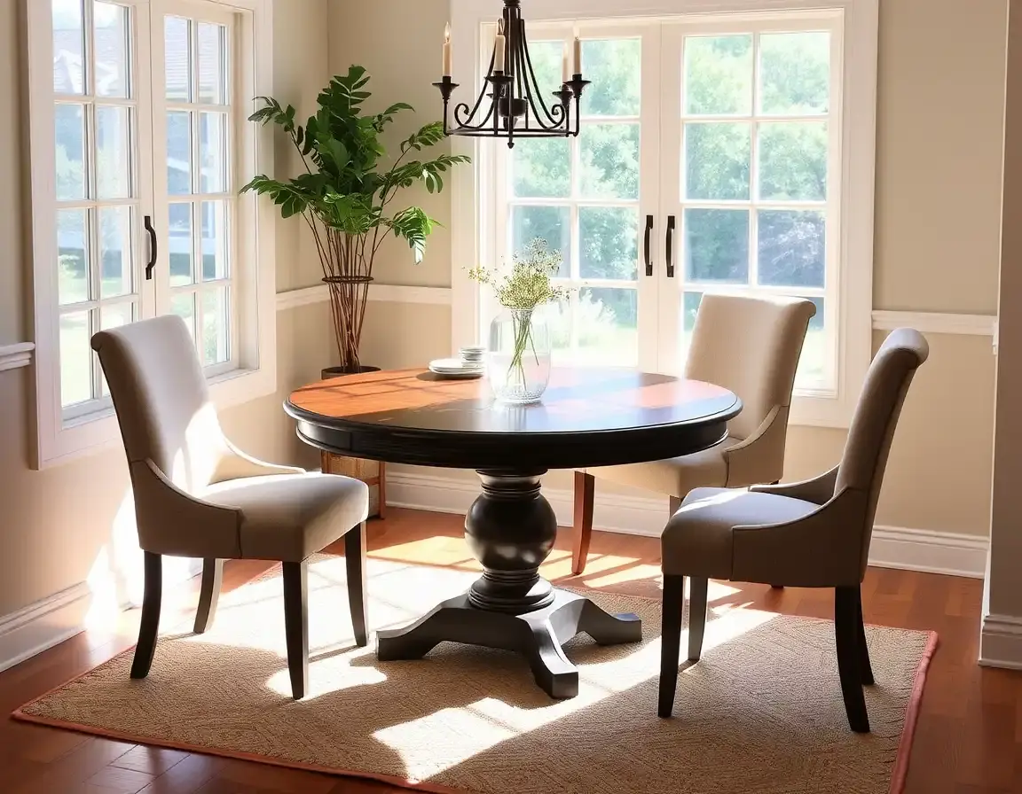 Round Kitchen Tables and Chairs: Space-Saving Solutions