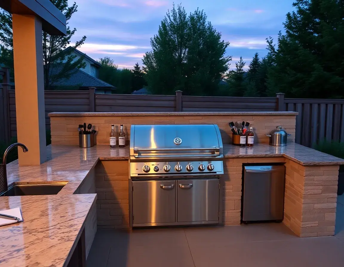 Outdoor BBQ Kitchen Setup: Grilling Essentials
