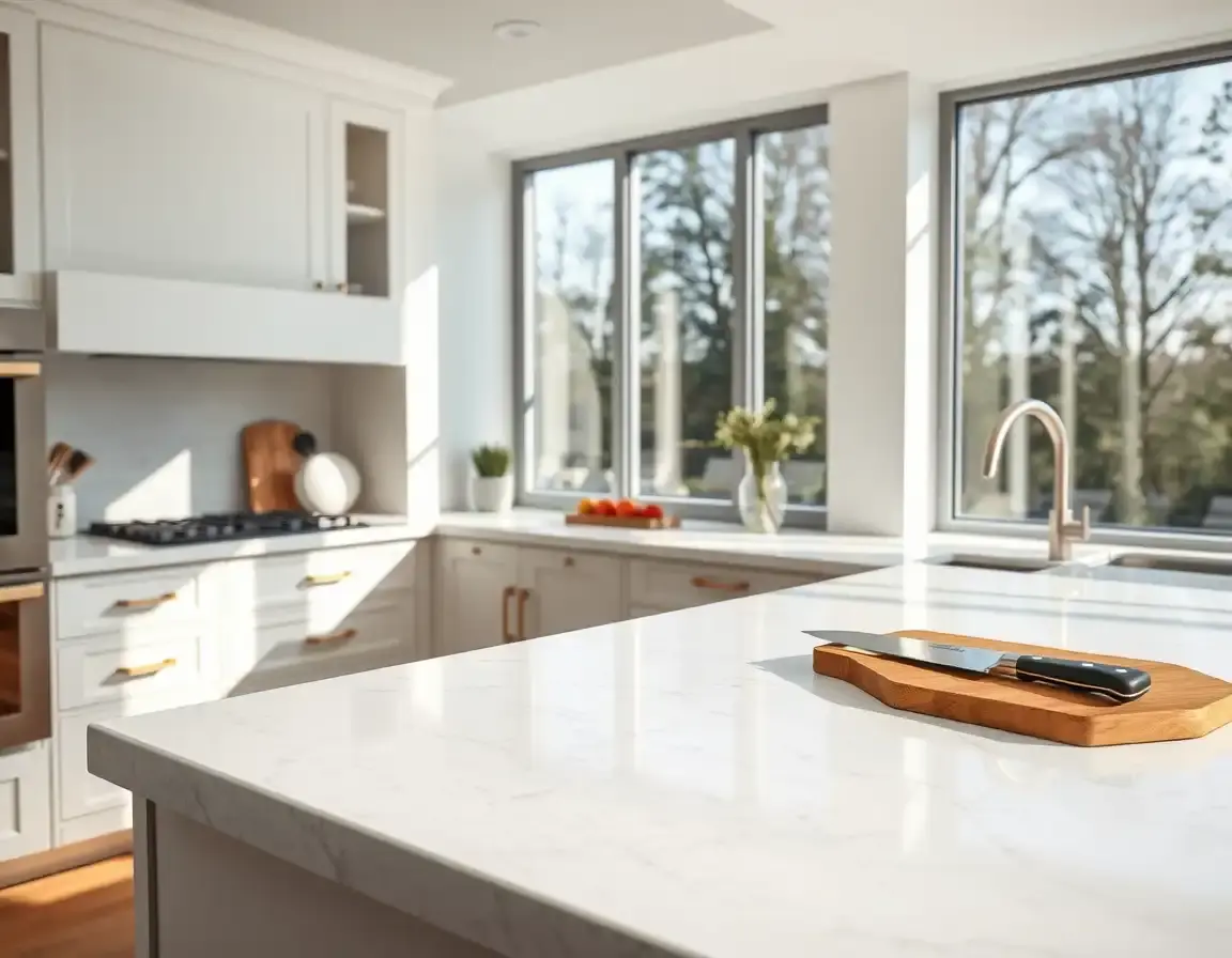 White Quartz Kitchen Countertops: Elegance and Practicality Combined | KitchGear