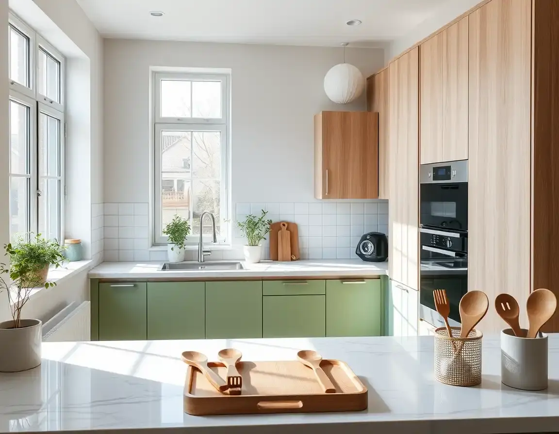 green kitchen