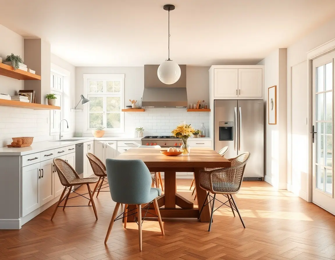 kitchen with chairs